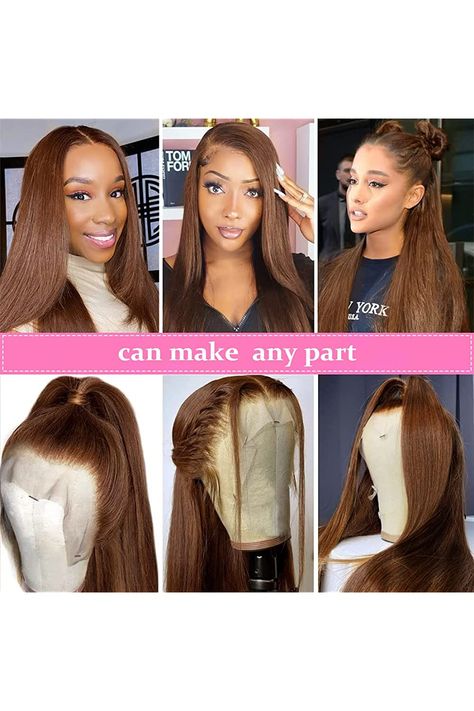 Wigs Tutorial, Curly Wig Styles, Blondes For Fall, Brown Lace Front, Straight Human Hair Wigs, Hairstyles Bob, Color Ideas For Blondes, Hair Color Ideas For Blondes, Virgin Hair Wigs