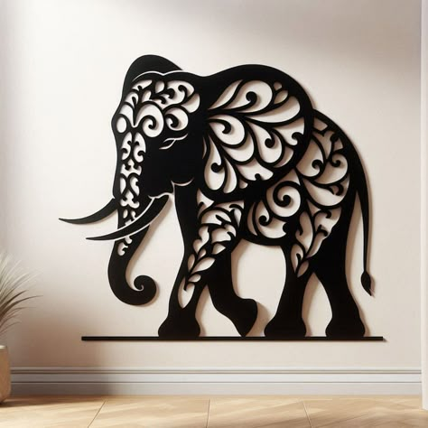 Elephant Metal Wall Art, Safari Animals Wall Decor, Africa Wall Art, Livingroom Wall Hanging, Outdoor Metal Wall Art,Wildife Lover Gift 4 ✨Our Products Are Suitable For Indoors And Outdoors 👍 It is produced with high precision. 👍 It is very durable. 👍 Packaging is first quality. --------------------------------------------------------- 😎 Why choose us? 👉 We are sensitive about gifts. 👉 All materials are high quality. 👉 Always economical prices. 👉 Very fast delivery! 👉 Stainless! 👉 Firs Elephant Metal Art, Cnc Art Wall Decor, Unique Metal Wall Art, Elephant Wall Decor, Tropical Wall Decor, Pvc Pipe Crafts, Black Metal Wall Art, Outdoor Metal Wall Art, Wood Art Projects