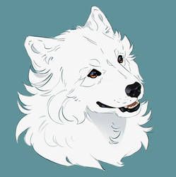 Polar Wolf, Dog Doodle, Canine Drawing, 강아지 그림, Canine Art, Wolf Drawing, 캐릭터 드로잉, Animal Sketches, Character Design Animation