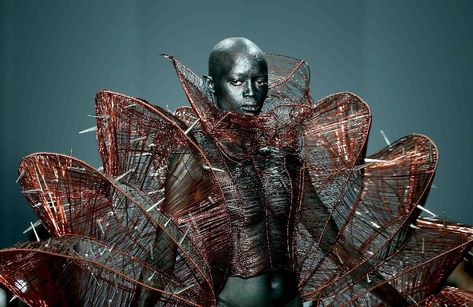 Sheguang Hu, Capitol Couture, Moda China, China Fashion Week, Afro Goth, Sculptural Fashion, Body Adornment, Black Goth, Pictures Of The Week