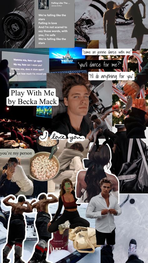 Play With Me #book #playwithme #bookaesthetic #bookaesthetics #beckamack #hockey #hockeyromance #reading #moodboards Play With Me Book Aesthetic, Play With Me By Becka Mack Book Aesthetic, Becka Mack Play With Me, Play With Me By Becka Mack Book, Play With Me Becka Mack Cover, Playing For Keeps Becka Mack, Hockey Romance Wattpad, Hockey Romance Books, Hockey Books Romance