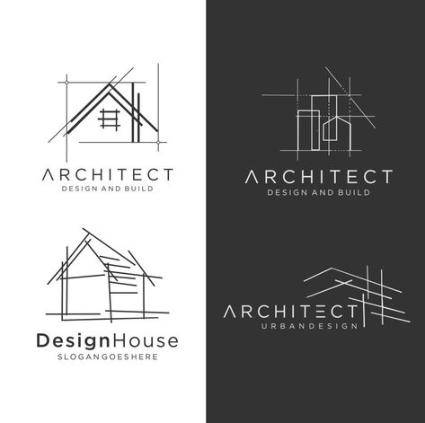 Architecture Names, Architecture Symbols, Logo Building, Luxe Logo, Construction Company Logo, Architect Logo, Construction Logo Design, Architecture Company, Wake Ideas