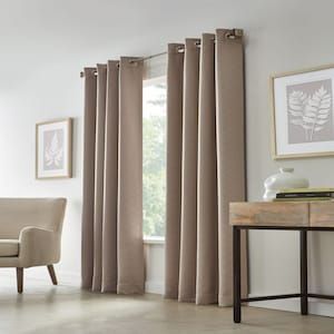 Taupe Curtains, Airbnb Apartment, Curtains Living Room Modern, Brown Curtains, Layered Curtains, Curtain Styles, Beige Bedroom, Rustic Curtains, Insulated Curtains