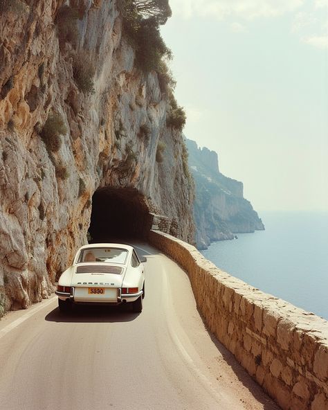 Thelma and Louise Amalfi Coast version 💫 #getawaycar Italian Summer Photography, Travel Aesthetic Luxury, Wall Pictures Aesthetic, Vintage Travel Aesthetic, Dream Life Aesthetic Travel, Road Aesthetic, Places Aesthetic, Thelma And Louise, Traveling Aesthetic