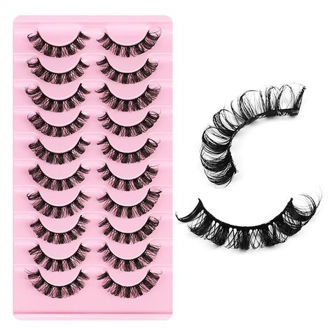 PRICES MAY VARY. 【Russian Strip Eyelashes】The newly developed individual eyelash curling process, Professional eyelashes perfect for everyday wear; Handmade false eyelashes, the most glamorous and stylish effect. The scientific design makes it easy to stick to the eyes. 【Natural Look Individual Lashes】 Natural cluster DIY false eyelashes, layered from root to root, give you the perfect 3D effect, make your eyes look bigger, brighter, more charming, and also make you look naturally gorgeous and b Russian Lashes, Lash Extensions Makeup, Gene False, Natural False Eyelashes, Lashes False, Thicker Eyelashes, Eyelash Sets, Fake Lashes, Faux Mink Lashes