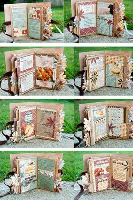 Paper bag album Paper Bag Books, Recipe Album, Paper Bag Album, Paper Bag Scrapbook, Paper Bag Crafts, Recipe Scrapbook, Scrapbooking Journal, Mini Album Tutorial, Scrap Album