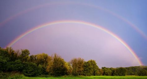 What Does a Double Rainbow Mean? | Reference.com Double Rainbow Meaning, Rainbow Meaning, Double Rainbow, Chinese Mythology, Energy Medicine, Spiritual Guides, Love Rainbow, Spiritual Meaning, World View