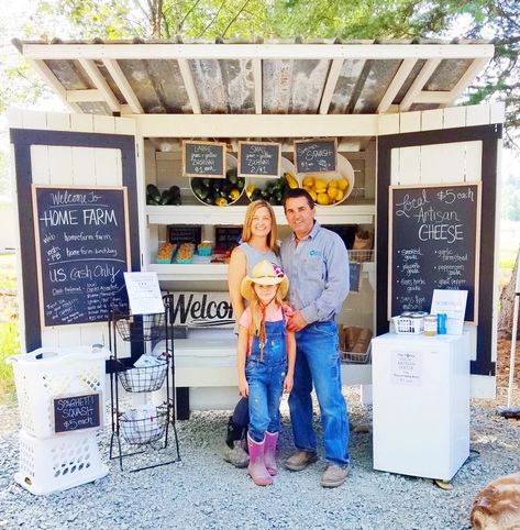 FARM STAND | Home Farm Farm Market Display, Farmers Market Display, Food Stand, Homestead Farm, Home Farm, Farm Business, Farm Kids, Cheese Snacks, Baking Business