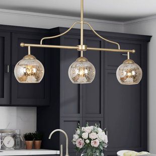 Small Gold Pendant Lights Over Kitchen Island, Staggered Pendant Lights Over Island, Statement Light Fixture Kitchen, Ceiling Lights For Kitchen Island, Drop Lighting Over Kitchen Island, Linear Dining Lights, Kitchen Island Lighting One Piece, Lighting Pendants Kitchen Islands, Contemporary Kitchen Lights