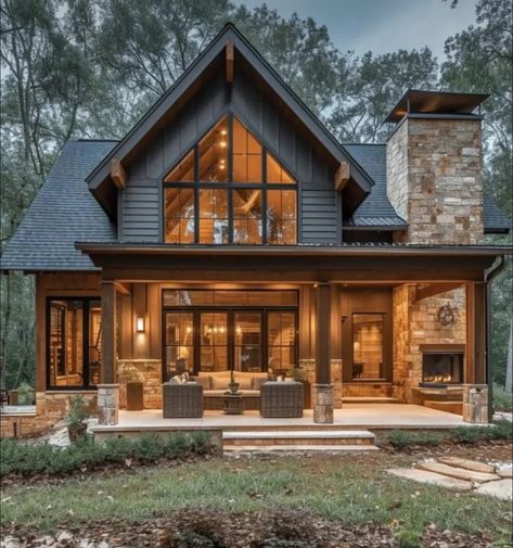 Unique Barndominium, Barn House Design, Barn Style House Plans, Open Concept Layout, Casa Country, Large House, Inspire Me Home Decor, Barn Style House, Mountain Home