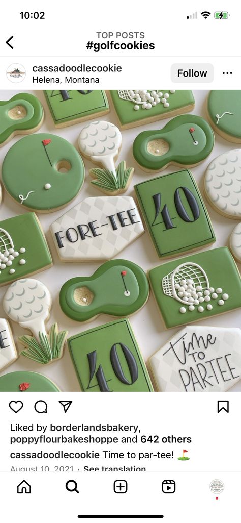 Golf Themed Royal Icing Cookies, Golfing Cookies Decorated, Golf Birthday Cookies Decorated, Golf Wedding Cookies, Golf Party Cookies, Golf Cookies Birthday, Golf Theme Sugar Cookies, Golf Cookies Royal Icing, Golf Sugar Cookies Decorated