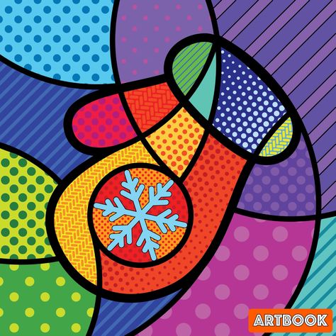 Romero Britto Art, Britto Art, Gogh The Starry Night, Starry Night Painting, Geometric Design Art, Cat Coloring Page, Pop Art Design, Fractal Art, Art Plastique