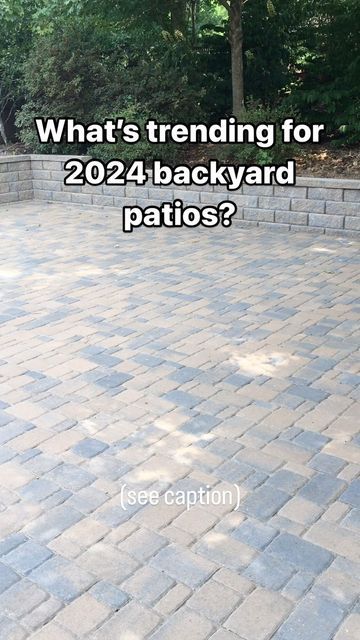 We’re kicking off 2024 by diving into 8 Outdoor Living trends that are happening right here in North Georgia. For paver colors, we’ve seen the last few years warm up with traditional tans and browns. But 2024 it looks like backyards may be cooling down in color — with gray and cool neutral pavers on the rise. We mix our paver installs up with different shades and sizes to keep your backyard patio from looking to monotonous. Paver Patio Backyard, 2024 Patio Trends, Backyard Pavers Ideas, Backyard Paver Patio Ideas, Backyard Paver Ideas, Gray Pavers, Paver Colors, Backyard Pavers, Paver Patio Ideas