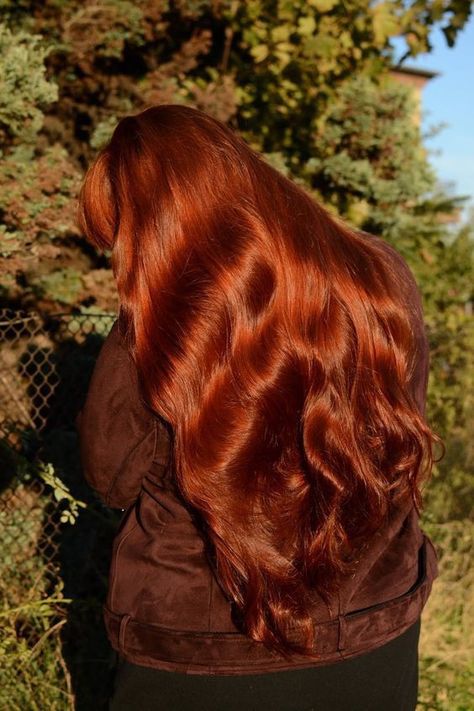 Red Hair Inspo, Ginger Hair Color, Copper Hair Color, Long Red Hair, Hair Collection, Hair Dye Colors, Red Hair Color, Hair Inspiration Color, Long Red