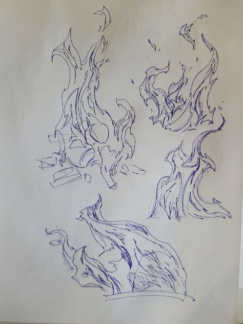 Drawing Fire Reference, On Fire Drawing, Fire Related Drawings, Fire Drawing Sketch, Fire Ideas Art, Fire And Lightning, Burning Paper Drawing, Burning Drawing, Fire Sketch Tattoo