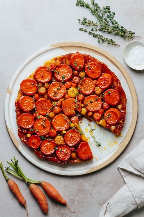 Veggie Tart, Tarte Tartin, Pumpkin Lasagna, Vegetable Tart, Puff Pastry Crust, Candied Sweet Potatoes, Root Vegetable, Savory Tart, Santoku Knife