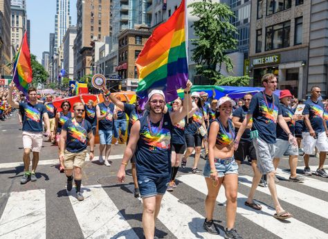 New York Pride Parade, Queer Flowers, Lgbtq Parade, Pride Month Parade, Nyc Pride Parade, Nyc Pride, College Project, Gay Pride Parade, Painting Walls