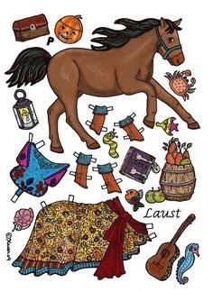 Horse Crafts, Paper Dolls Printable, Paper Animals, Hobby Horse, Vintage Paper Dolls, Jumping Jacks, Paper Cutout, Horse Love, Paper Toys