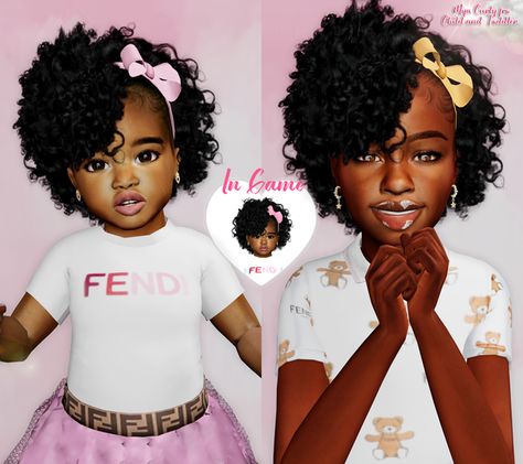 By XxBlacksims Afro Hair Sims 4 Cc, Toddler Hair Sims 4, Sims 4 Afro Hair, Sims 4 Curly Hair, Black Simmer, Toddler Cc Sims 4, Sims 4 Toddler Clothes, Sims Baby, Sims 4 Black Hair