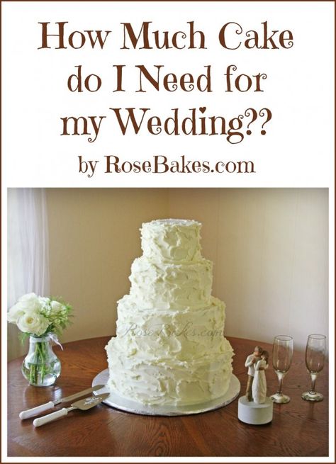 How Much Wedding Cake Do I Need, Cake Assembly, Cake For Wedding, Wedding Cake Tutorial, Diy Cakes, Wedding Cake Servings, Baking School, Wedding Cake Tops, Diy Wedding Cake