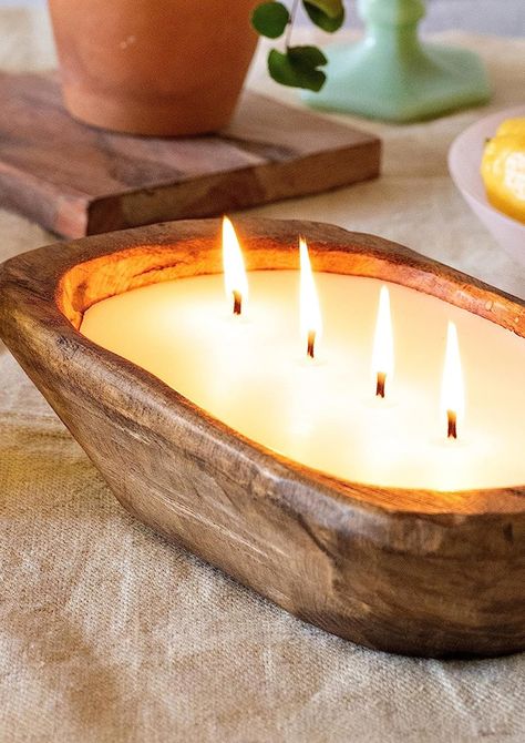 Add rustic charm to your table with our Wooden Dough Bowl Soy Candle. These farmhouse-inspired dough bowl candles create the perfect ambiance. 🕯️🌾 #WoodenDoughBowl #FarmhouseDecor #TableCenterpiece #SoyCandle #HomeAmbiance #HomeDeco Wood Bowl Candle, Beach Theme Candles, Dough Bowl Candles, Bowl Candles, Brown Farmhouse, Cozy Candle, Candle Bowl, Hand Carved Wooden Bowls, Cheap Candles