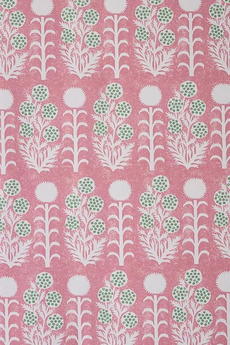 Wallpaper | Unique Designs for your Home | AnthroLiving Ellen Merchant, Wallpaper Unique, Wallpaper Anthropologie, Modern Chinoiserie, Pink Floral Wallpaper, Chinoiserie Pattern, Cute Pink Background, Printed Wallpaper, Happy Wallpaper