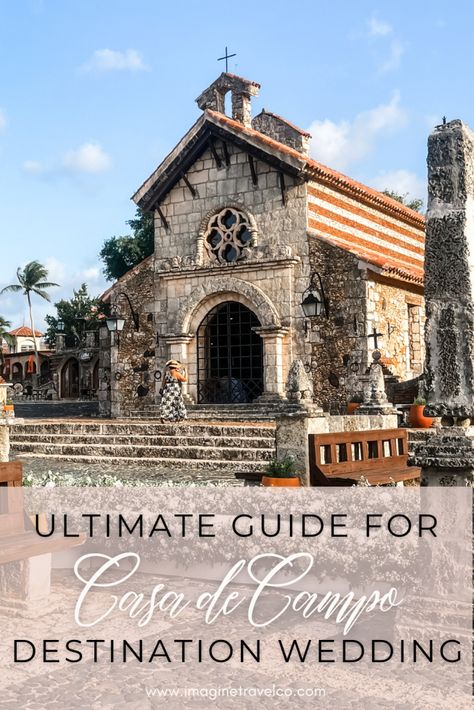 If you are thinking about a destination wedding in the Dominican Republic, this is the ultimate guide to planning your dream wedding at Casa de Campo. Casa de Campo is the perfect location for a tropical wedding ceremony and epic reception. There are wedding packages for every budget, the amenities are endless and the food is incredible! Casa de Campo is the best beach resort in La Romana for your Destination Wedding. Honeymoon Travel Outfit, Honeymoon Planning Checklist, Tropical Wedding Ceremony, Destination Wedding Dominican Republic, Wedding Dominican Republic, Dominican Republic Wedding, Beach Honeymoon Destinations, Caribbean Resort, Honeymoon Places