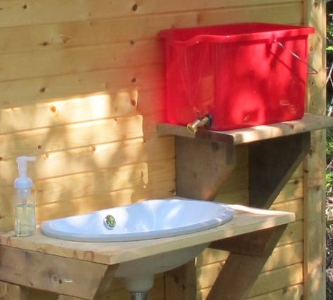 Building an Outhouse : 7 Steps (with Pictures) - Instructables Build An Outhouse, Outhouse Bathroom Ideas, Outhouse Diy, Diy Outhouse, Building An Outhouse, Outhouse Plans, Dry Cabin, Outhouse Bathroom, Outdoor Sink