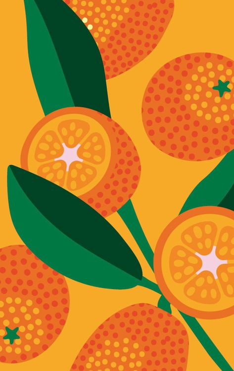 Citrus Graphic Design, Latin Pattern Design, Latin Pattern, Retro Fruit Illustration, Citrus Illustration, Orange Illustration, Fruits Drawing, Fruit Illustration, Design Grafico