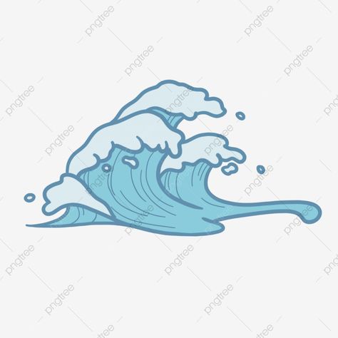 Waves Cartoon, Wave Clipart, Santa Cartoon, Ocean Backgrounds, Wave Illustration, Waves Background, Cartoons Png, Ocean Wave, Blue Waves