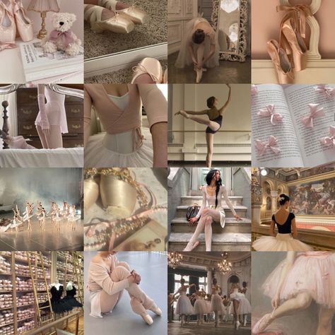 ballet aesthetic collage Ballet Bedroom Aesthetic, Nikocore Aesthetic, Ballet Mood Board, Pink Ballet Aesthetic, Ballet Collage, Ballet Bedroom, Photo Danse, Ballet Wallpaper, Aesthetic Ballet