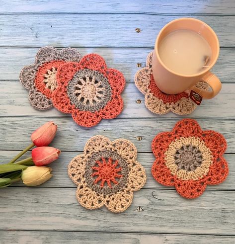 Ornate Coasters - Free Crochet Coaster Pattern - The Crochet Fix Crochet Trivet Pattern Free, Crochet Patterns Free Coasters, Crochet Plate Mat Free Pattern, Crochet Costers Ideas Free, Crochet Centerpiece Pattern Free, Crochet Heart Coasters Free Pattern, Cat Coasters Crochet Free Pattern, Leaf Coasters Crochet Free Pattern, Crochet Costers Ideas