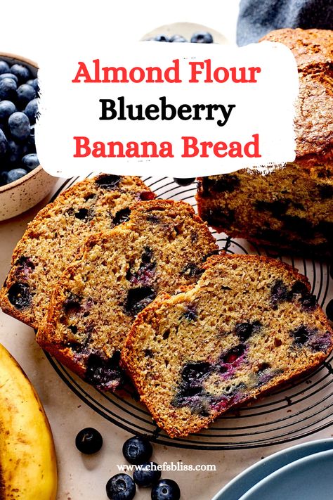 15+ Delicious Almond Flour Banana Bread Recipes to Try – ChefsBliss Pumpkin Spice Banana Bread, Banana Bread Almond Flour, Almond Flour Blueberry, Almond Flour Banana, Keto Banana Bread, Blueberry Banana Bread, Flours Banana Bread, Coconut Flour Recipes, Almond Flour Recipes