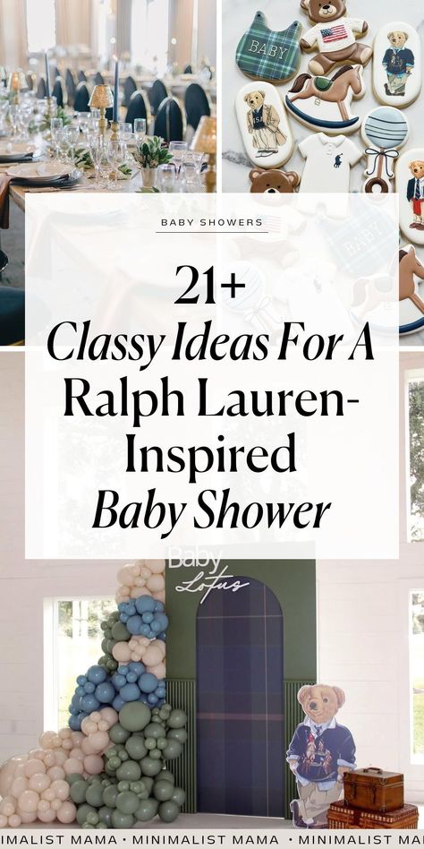 Love the idea of a timeless, vintage baby shower? Then this *GORGEOUS* Ralph Lauren baby shower theme is one you DEFINITELY have to see - it's absolutely one of our fav boy baby shower themes for 2025! With tons of beautiful, simple baby shower ideas to bring this theme to life, these pretty baby showers are SURE to inspire you! (Pinned to: unique baby shower themes / modern baby shower themes / boy baby showers) Baby Shower Themes Boy, Modern Baby Shower Themes, Simple Baby Shower Ideas, February Baby Showers, Boy Baby Showers, Unique Baby Shower Themes, Baby Shower Theme Ideas, Baby Shower Treats, Vintage Baby Shower