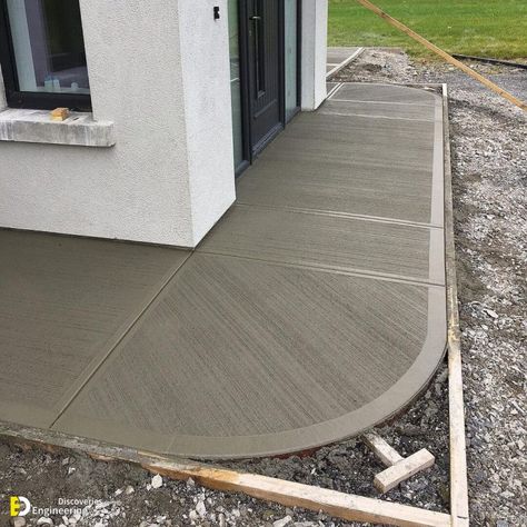 Beautiful Concrete Finishing Ideas | Engineering Discoveries Concrete Finishing, Garden Pathways, Garden Decor Ideas, Diy House Projects, Small Backyard Design, Budget Backyard, Concrete Patio, Ideas Garden, Small Backyard