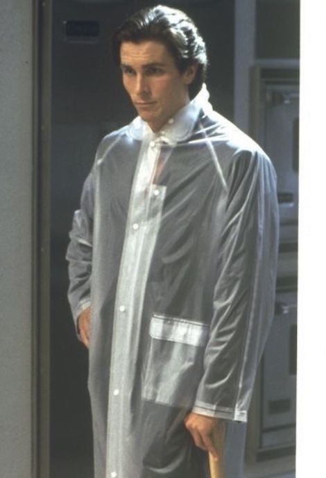 Patrick Bateman Chainsaw, Patrick Bateman, Chainsaw, Rain Jacket