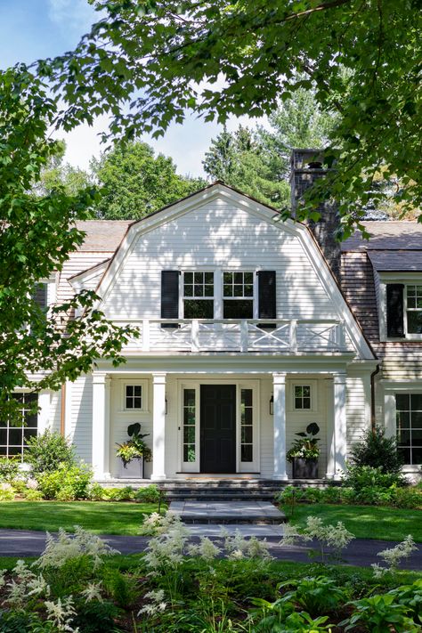 Quintessential Concord Gambrel Town — Mellowes and Paladino Dutch Gambrel Exterior, Stone Gambrel House, Dutch Colonial Exterior, Gambrel House, Gambrel Exterior, Dutch Colonial Homes, Gambrel Barn, Gambrel Style, Village Ideas