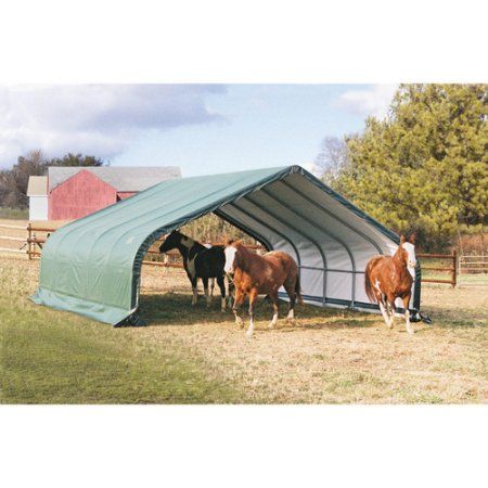 Hay Storage Ideas, Horse Shelters, Portable Carport, Hay Storage, Horse Shelter, Paddock Paradise, Run In Shed, Backyard Canopy, Garden Canopy