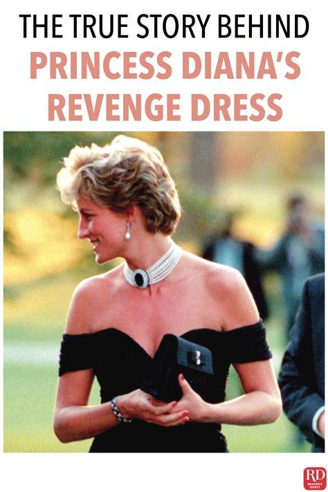 The True Story Behind Princess Diana’s Revenge Dress — Her dress wasn’t the only thing that made everyone's jaw drop that night. #Royals #PrincessDiana #RoyalFamily #Diana #PrincessDianaDress #PrincessDianaFashion #RevengeDress Princess Diana Daughter, Anna Harvey, Princess Diana Revenge Dress, Revenge Dress, Princess Diana Dresses, Family Gossip, British Royal Family News, Princes Diana, Royal Family News