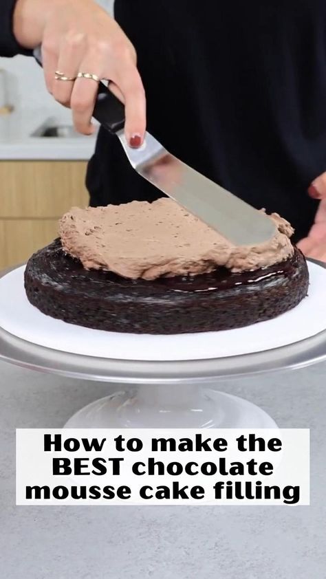 Chocolate Cake With Mouse Filling, Chocolate Mousse Cake Filling Recipe, Mousse Cake Filling Recipes, Chocolate Mousse Frosting Recipe, Chocolate Moose Cake Filling Recipe, Mouse Cake Filling, Cake Filling Recipes For Vanilla Cake, Chocolate Mouse Cake Filling Recipe, Cake Fillings For Chocolate Cake