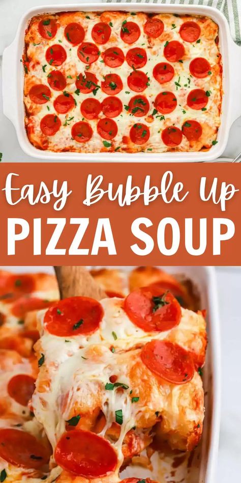 Bubble Up Pizza Recipe - Easy Bubble Pizza Recipe Recipe Using Biscuits, Bubble Pizza Recipe, Bubble Pizza, Bubble Up Pizza, Quick Bread Recipes Easy, Pizza Soup, New Pizza, Easy Homemade Pizza, Pizza Sauce Homemade