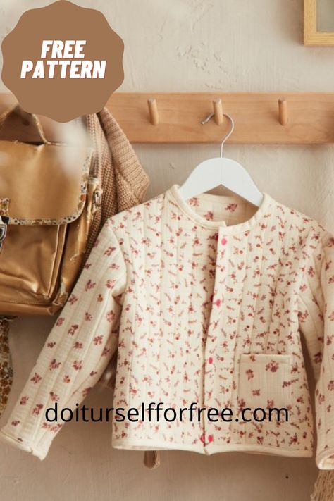 Discover an extensive collection of complimentary sewing patterns sourced globally at doiturselfforfree.com. Craft exquisite items for individuals of all ages, including children, babies, men, women, and even home decor—all at no cost. Access these free patterns conveniently in PDF format. Baby Winter Sewing Patterns, How To Make Quilted Fabric, Doll Coat Pattern Free, Quilt Jacket Pattern Diy Free, Free Jacket Pattern, Free Jacket Pattern Sewing, Sewing Patterns Free Kids, Quilt Jacket Pattern Diy, Sewing Toys Patterns Free