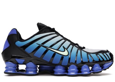 Shox Nike, Blue Shoes Men, Nike Shox Tl, Mens Nike Shox, Nike Soccer Shoes, Cleats Shoes, Nike Shox, Nike Air Max Plus, Nike Sports