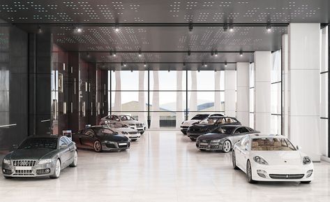 Car showroom "SHAHR KHODRO" interior on Behance Car Dealership Design Interiors, Cars Showroom Design, Car Showroom Design Architecture, Auto Showroom Design, Car Showroom Interior Design, Car Dealership Design, Car Showroom Architecture, Car Showroom Interior, Cars Showroom