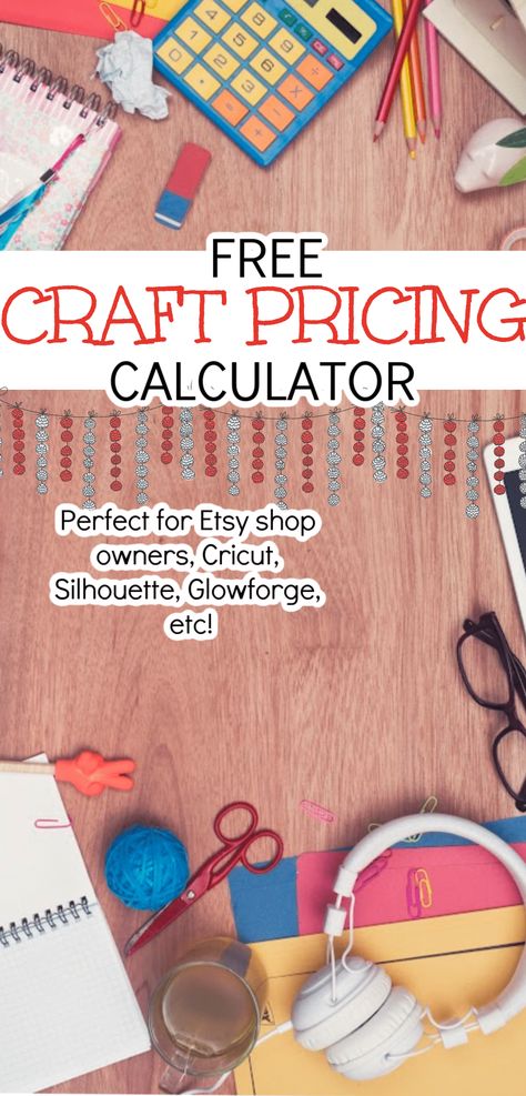 Craft Pricing Formula, Craft Pricing Calculator, Craft Business Plan, Pricing Formula, Price Calculator, Collateral Beauty, Pricing Calculator, Thrifty Thursday, Craft Pricing