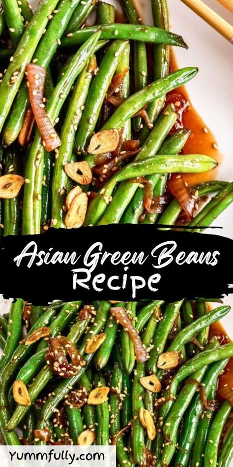 Simple green beans are transformed into a savory and zesty delight with a sauce that is so good, you’ll want to drink it! Asian Green Beans Recipe, Asian Green Bean Recipes, Chinese Green Bean Recipes, Simple Green Beans, Chinese Green Beans, Asian Green Beans, Easy Green Beans, Green Beans Recipe, Asian Spices