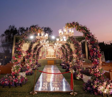 Creating timeless memories with every detail. Our wedding decor radiates elegance and romance, setting the perfect ambiance for your special day. Design,decor & production: @white.reflections Furniture : @prophousechennai Photography: @ooak.photography #weddingphotography #weddingideasbrides #weddinginspirationss #wedding #weddingdecor #weddingdetails #weddingdesign Wedding Entry Decor, Pathway Decor, Wedding Walkway, Bridal Entry, Walkway Design, Walkway Ideas, Entry Ideas, Cocktail Ideas, Desi Wedding Decor