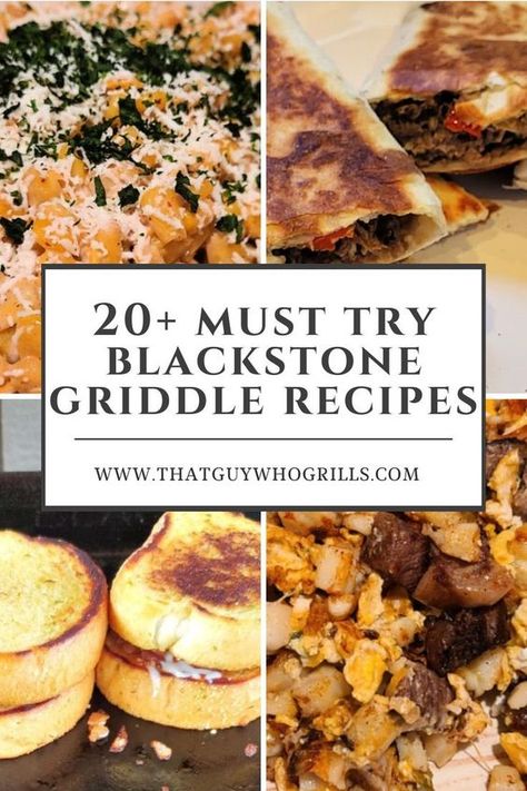 These Blackstone Griddle Recipes are perfect to make for dinner, lunch, or breakfast! These mouthwatering recipes are easy, flavorful recipes perfect for every meal. Fried rice, grilled cheeses, fajitas, quesadillas, to classic breakfasts will be ones the family loves! Perfect for any backyard grill master! Pin to your Blackstone griddle Recipes Pinterest board for later. Black Stone Griddle, Black Stone Griddle Recipes, Blackstone Griddle Recipes, Best Griddle, Backyard Grill, Blackstone Grill, Griddle Recipes, Flat Top Grill, Florida Food