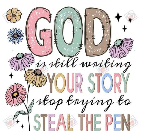 Good morning. When we give something to Him; don’t take it back. ( easier said than done sometimes) He has a given each of us a purpose. He knows our strengths and weaknesses. He knows just where we need to be. He knows us better than we know ourselves. Let Him create in you the masterpiece that He knows you can be. Spread kindness everywhere. #kind #grammied #Giveittogod #godsgotthepen #dontstealitback #letgodwriteyourstory #saturday #june1st Gods Plans, Inspirational Quotes Decals, Bible Tattoos, Cricket Crafts, Dr. Seuss Svg, Christian Quote, Retro Images, Amy Adams, Bible Verses Quotes Inspirational