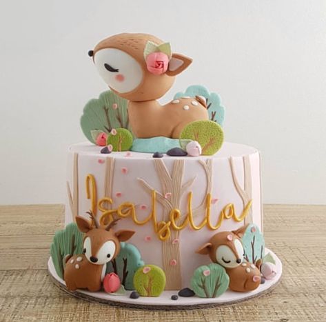 Woodland Birthday Cake, Woodland Cake, Woodland Birthday Party, Sweet Tables, Feel Something, Cake Studio, Animal Cakes, Cake Making